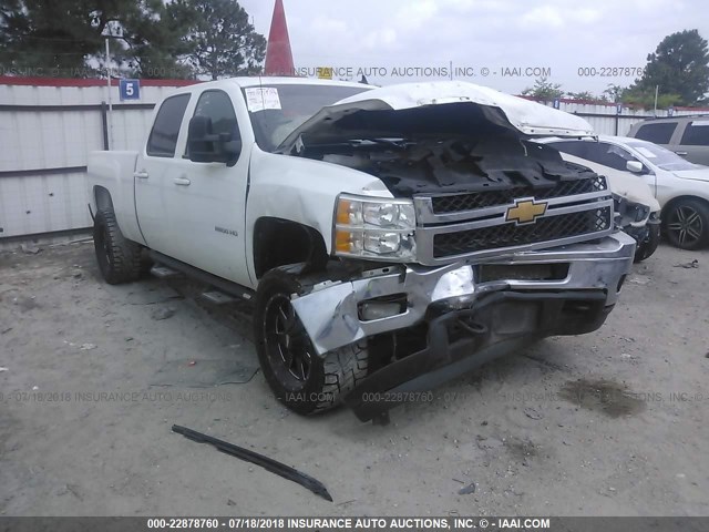 1GC1KYE85EF173397 - 2014 CHEVROLET SILVERADO K2500 HEAVY DUTY LTZ WHITE photo 1