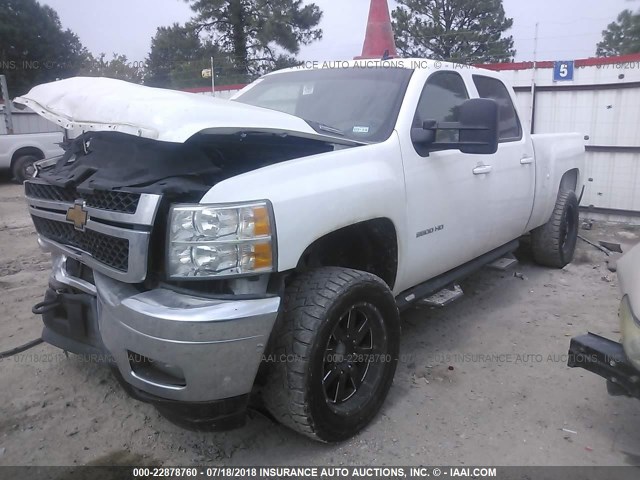 1GC1KYE85EF173397 - 2014 CHEVROLET SILVERADO K2500 HEAVY DUTY LTZ WHITE photo 2