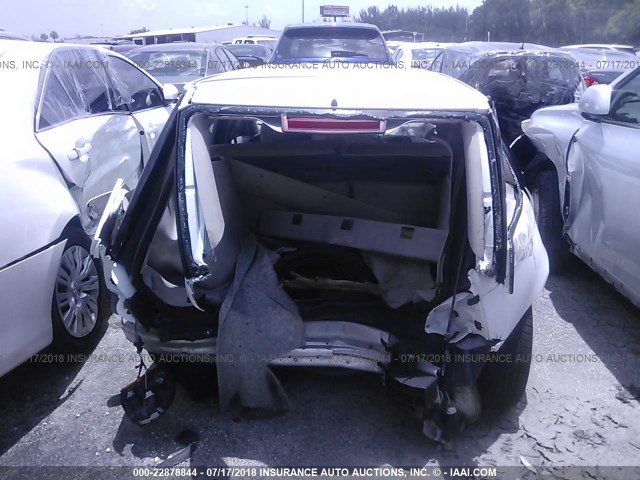 1G8ZN82771Z214170 - 2001 SATURN SW2 WHITE photo 6