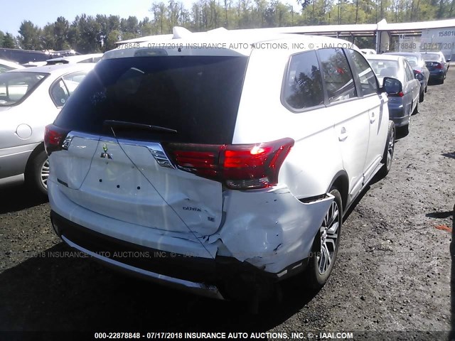 JA4AD3A32JZ041384 - 2018 MITSUBISHI OUTLANDER SE/SEL WHITE photo 4