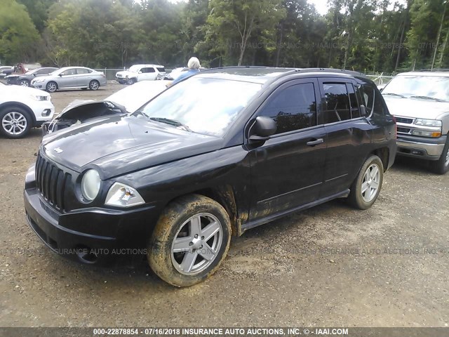 1J4FT47A99D189433 - 2009 JEEP COMPASS SPORT BLACK photo 2