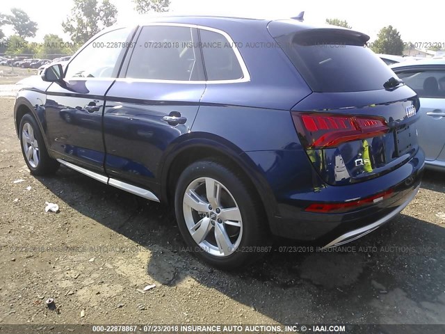 WA1BNAFY1J2024305 - 2018 AUDI Q5 PREMIUM PLUS BLUE photo 3