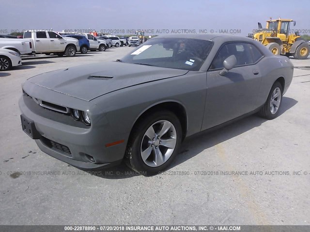 2C3CDZAG3JH237441 - 2018 DODGE CHALLENGER SXT GRAY photo 2