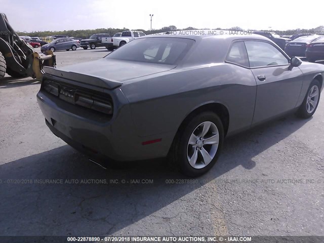 2C3CDZAG3JH237441 - 2018 DODGE CHALLENGER SXT GRAY photo 4