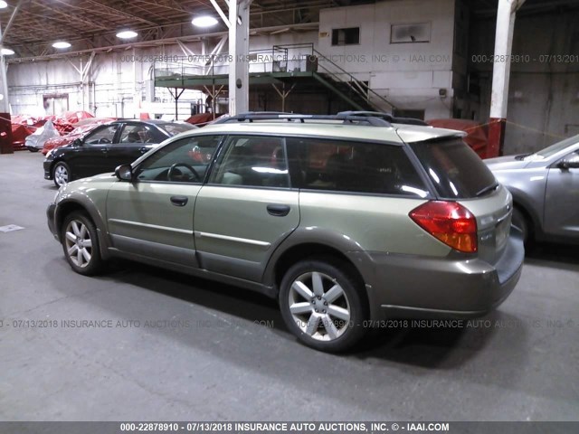 4S4BP61C366331219 - 2006 SUBARU LEGACY OUTBACK 2.5I GREEN photo 3