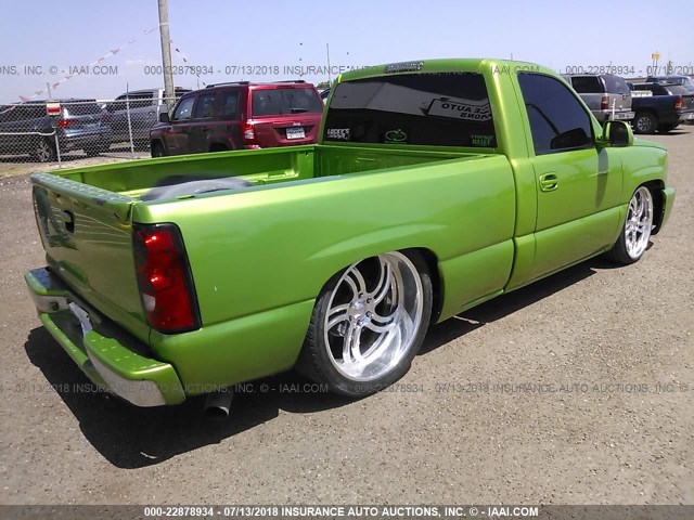 1GCEC14ZX5Z352016 - 2005 CHEVROLET SILVERADO C1500 GREEN photo 4