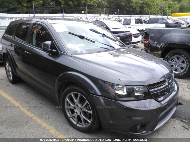 3C4PDDEG7FT593772 - 2015 DODGE JOURNEY R/T GRAY photo 1