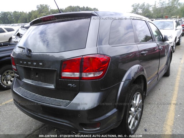 3C4PDDEG7FT593772 - 2015 DODGE JOURNEY R/T GRAY photo 4