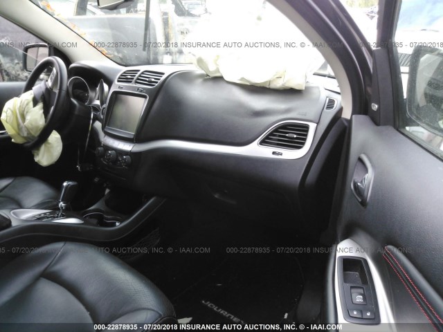 3C4PDDEG7FT593772 - 2015 DODGE JOURNEY R/T GRAY photo 5