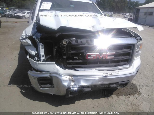 1GTN1TEHXEZ257334 - 2014 GMC SIERRA C1500 WHITE photo 6