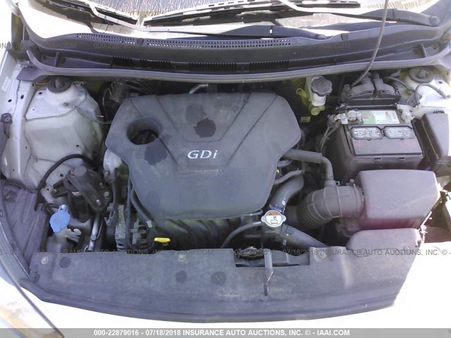 KMHCU4AE4DU302582 - 2013 HYUNDAI ACCENT GLS/SE SILVER photo 10