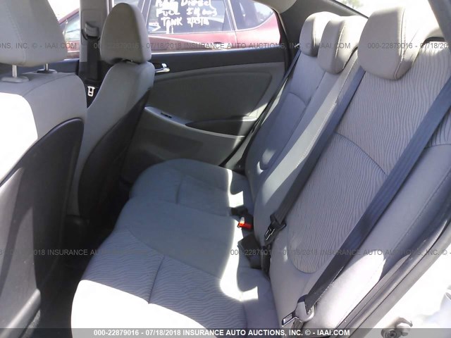 KMHCU4AE4DU302582 - 2013 HYUNDAI ACCENT GLS/SE SILVER photo 8