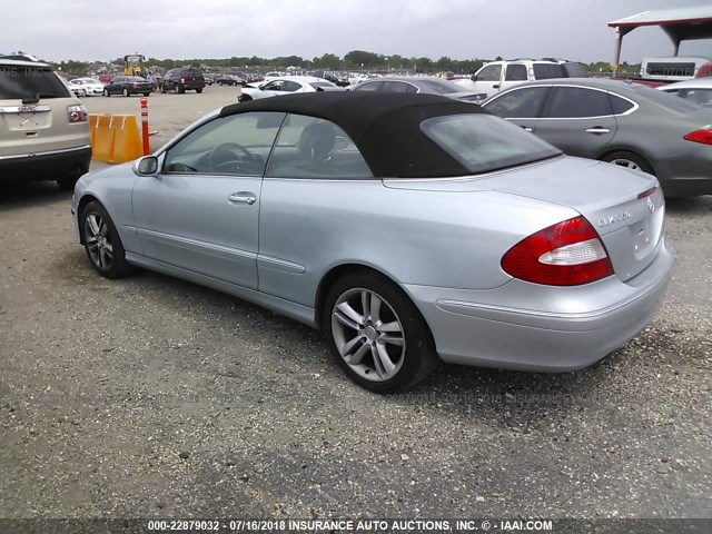 WDBTK56F57F217646 - 2007 MERCEDES-BENZ CLK 350 Light Blue photo 3