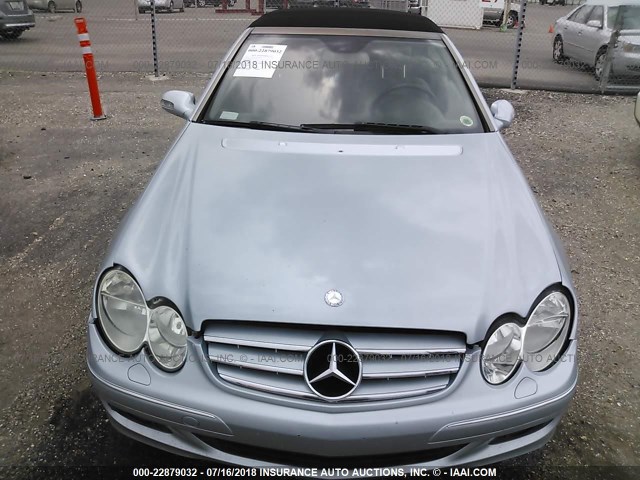 WDBTK56F57F217646 - 2007 MERCEDES-BENZ CLK 350 Light Blue photo 6