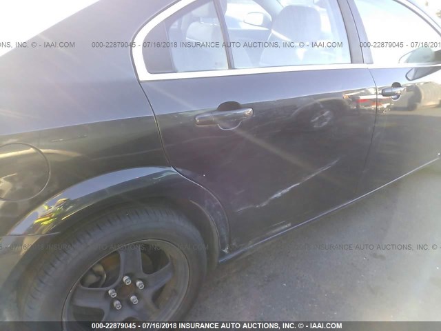 1G8ZS57B99F130143 - 2009 SATURN AURA BLACK photo 6