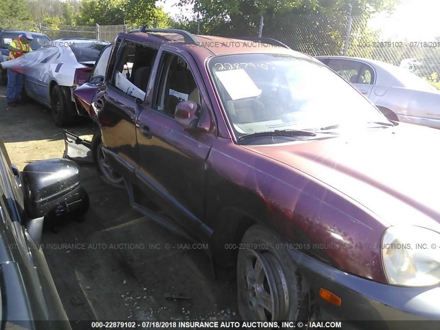 KM8SC13D92U227411 - 2002 HYUNDAI SANTA FE GLS/LX MAROON photo 6