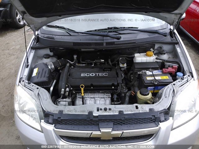 KL1TD5DE3BB132267 - 2011 CHEVROLET AVEO LS/LT 银色 照片 10