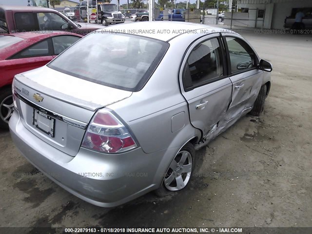 KL1TD5DE3BB132267 - 2011 CHEVROLET AVEO LS/LT 银色 照片 4
