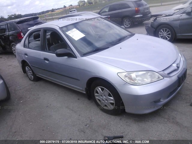 1HGES16304L004028 - 2004 HONDA CIVIC DX VP SILVER photo 1