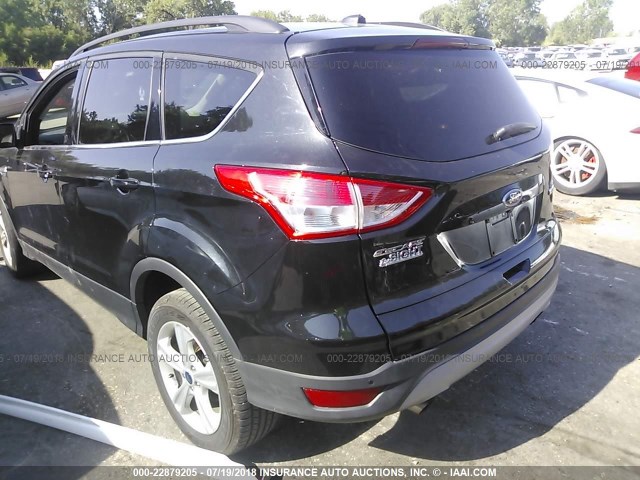 1FMCU0GX0EUB96540 - 2014 FORD ESCAPE SE BLACK photo 3