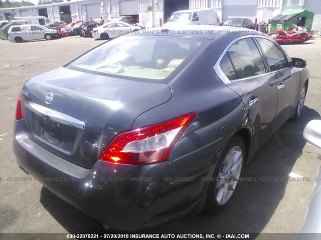 1N4AA51E19C832375 - 2009 NISSAN MAXIMA S/SV GRAY photo 4