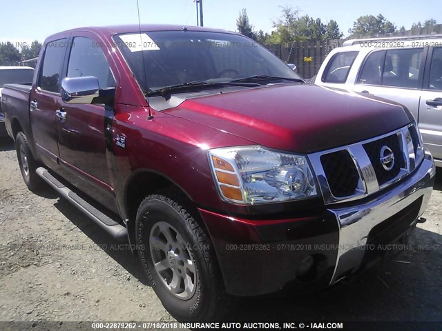 1N6AA07B94N501418 - 2004 NISSAN TITAN XE/SE/LE RED photo 1