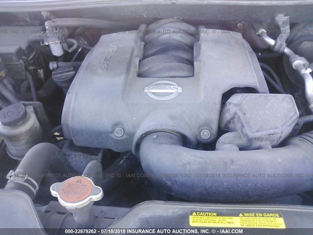 1N6AA07B94N501418 - 2004 NISSAN TITAN XE/SE/LE RED photo 10