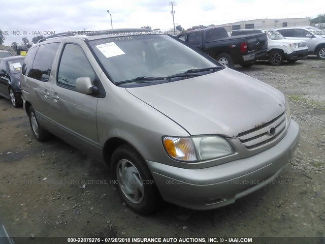 4T3ZF13C63U534895 - 2003 TOYOTA SIENNA LE/XLE TAN photo 1