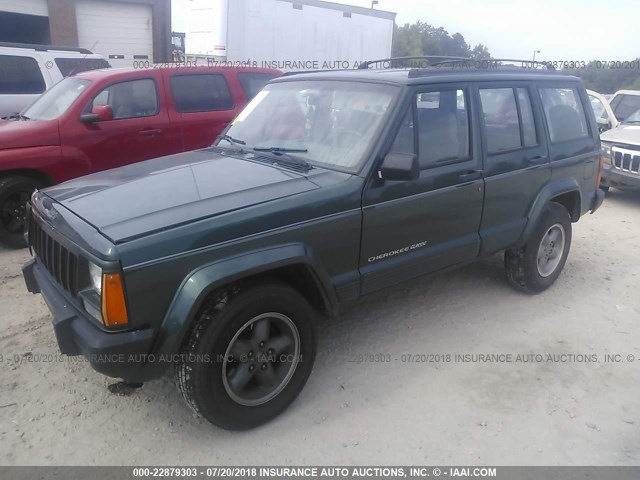 1J4FT68S3TL269715 - 1996 JEEP CHEROKEE SPORT/CLASSIC GREEN photo 2