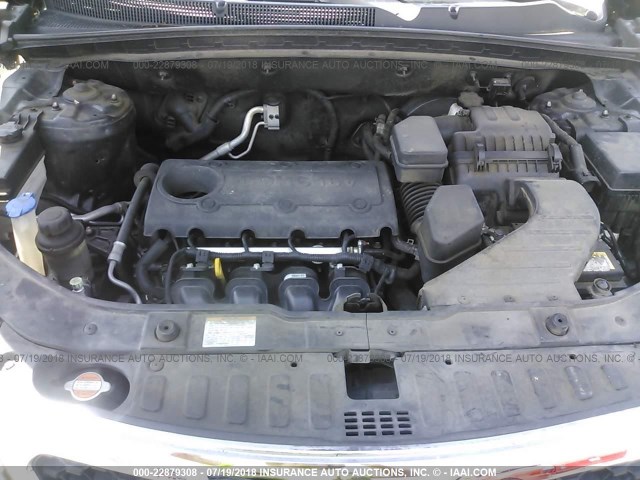 5XYKT4A13CG203865 - 2012 KIA SORENTO LX BLACK photo 10