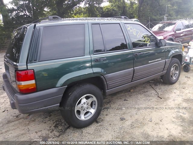 1J4FX58S3WC110387 - 1998 JEEP GRAND CHEROKEE LAREDO/TSI GREEN photo 4