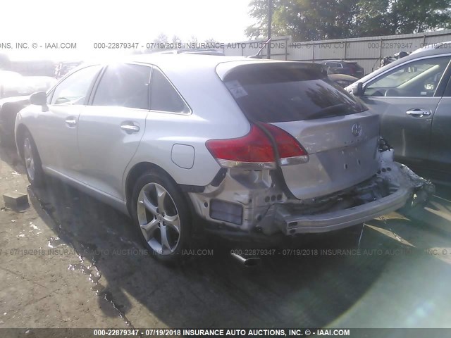 4T3BK11A09U011346 - 2009 TOYOTA VENZA SILVER photo 3