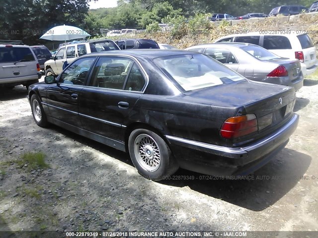 WBAGJ8325WDM19662 - 1998 BMW 740 IL BLACK photo 3