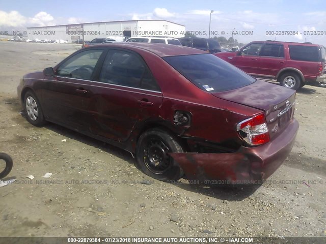 4T1BE32K93U128062 - 2003 TOYOTA CAMRY LE/XLE/SE Бордовый фото 3