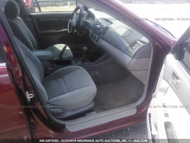 4T1BE32K93U128062 - 2003 TOYOTA CAMRY LE/XLE/SE Бордовый фото 5