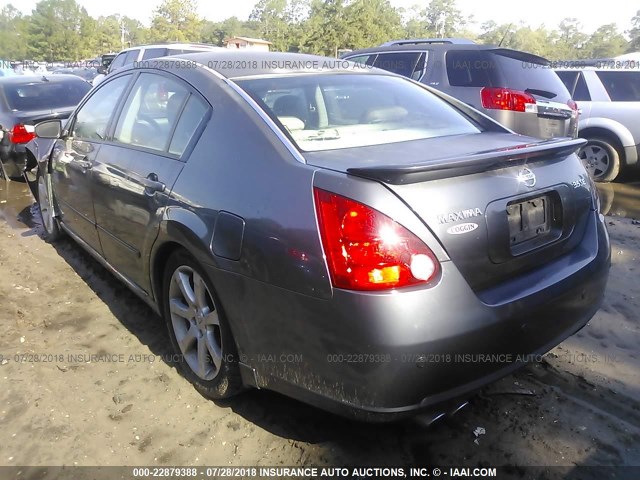 1N4BA41E07C820682 - 2007 NISSAN MAXIMA SE/SL GRAY photo 3