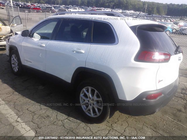 1C4PJLCB1HW642035 - 2017 JEEP CHEROKEE LATITUDE WHITE photo 3