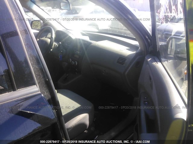 KM8JM12B86U376844 - 2006 HYUNDAI TUCSON GL BLACK photo 5