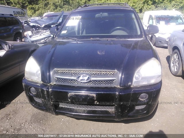 KM8JM12B86U376844 - 2006 HYUNDAI TUCSON GL BLACK photo 6