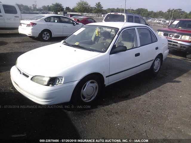 2T1BR12E9XC174002 - 1999 TOYOTA COROLLA VE/CE/LE WHITE photo 2