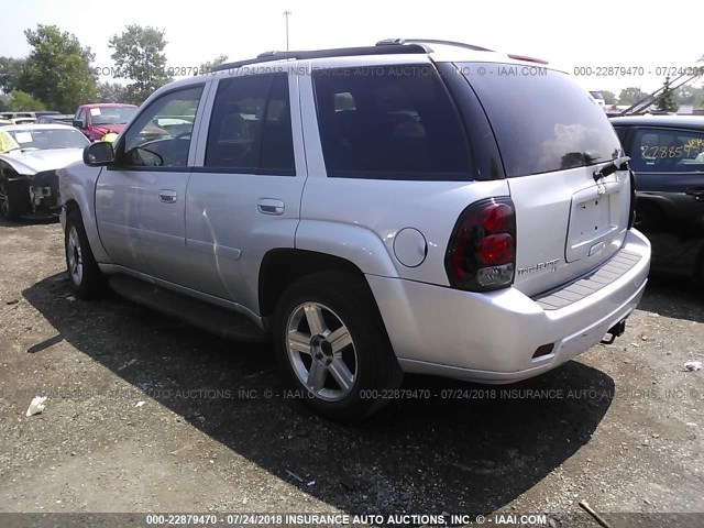 1GNDT33S892131127 - 2009 CHEVROLET TRAILBLAZER LT SILVER photo 3