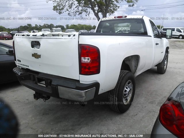 1GC0CVCG3BF136622 - 2011 CHEVROLET SILVERADO C2500 HEAVY DUTY WHITE photo 4