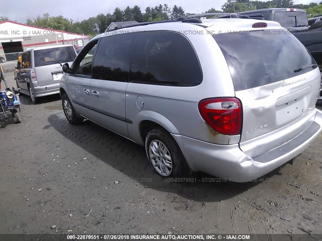 2B4GP44352R743488 - 2002 DODGE GRAND CARAVAN SPORT SILVER photo 3