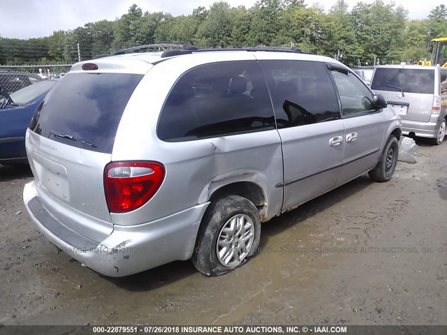 2B4GP44352R743488 - 2002 DODGE GRAND CARAVAN SPORT SILVER photo 4