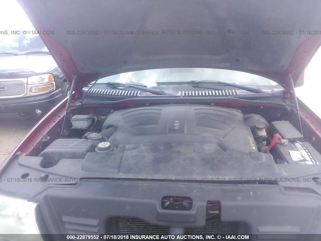 5LMEU88H84ZJ02255 - 2004 LINCOLN AVIATOR 红色 照片 10