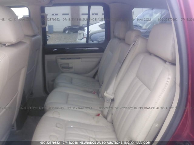 5LMEU88H84ZJ02255 - 2004 LINCOLN AVIATOR 红色 照片 8