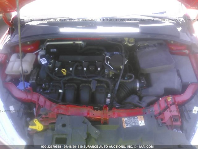 1FADP3F2XGL263909 - 2016 FORD FOCUS SE Կարմիր լուսանկար 10