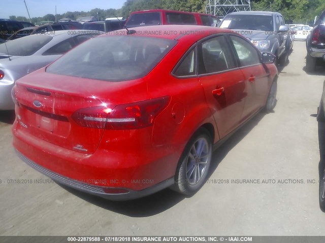 1FADP3F2XGL263909 - 2016 FORD FOCUS SE Կարմիր լուսանկար 4
