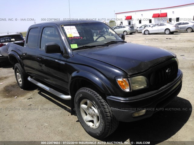 5TEGN92N13Z292775 - 2003 TOYOTA TACOMA DOUBLE CAB PRERUNNER BLACK photo 1