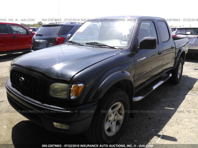 5TEGN92N13Z292775 - 2003 TOYOTA TACOMA DOUBLE CAB PRERUNNER BLACK photo 2